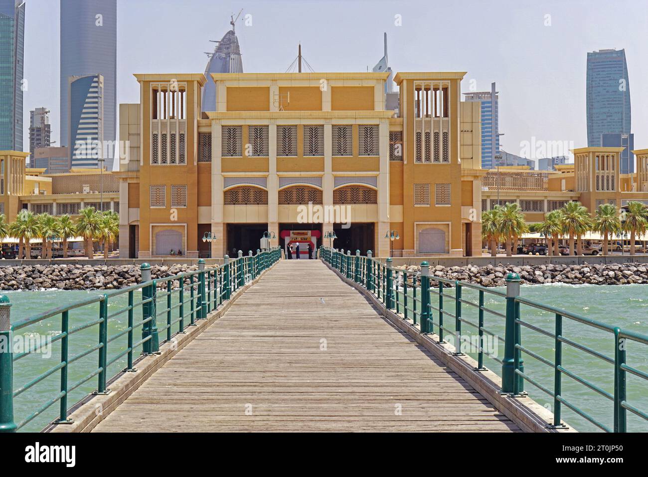 Kuwait City, Kuwait July 13, 2018 Souk Sharq shopping mall view from