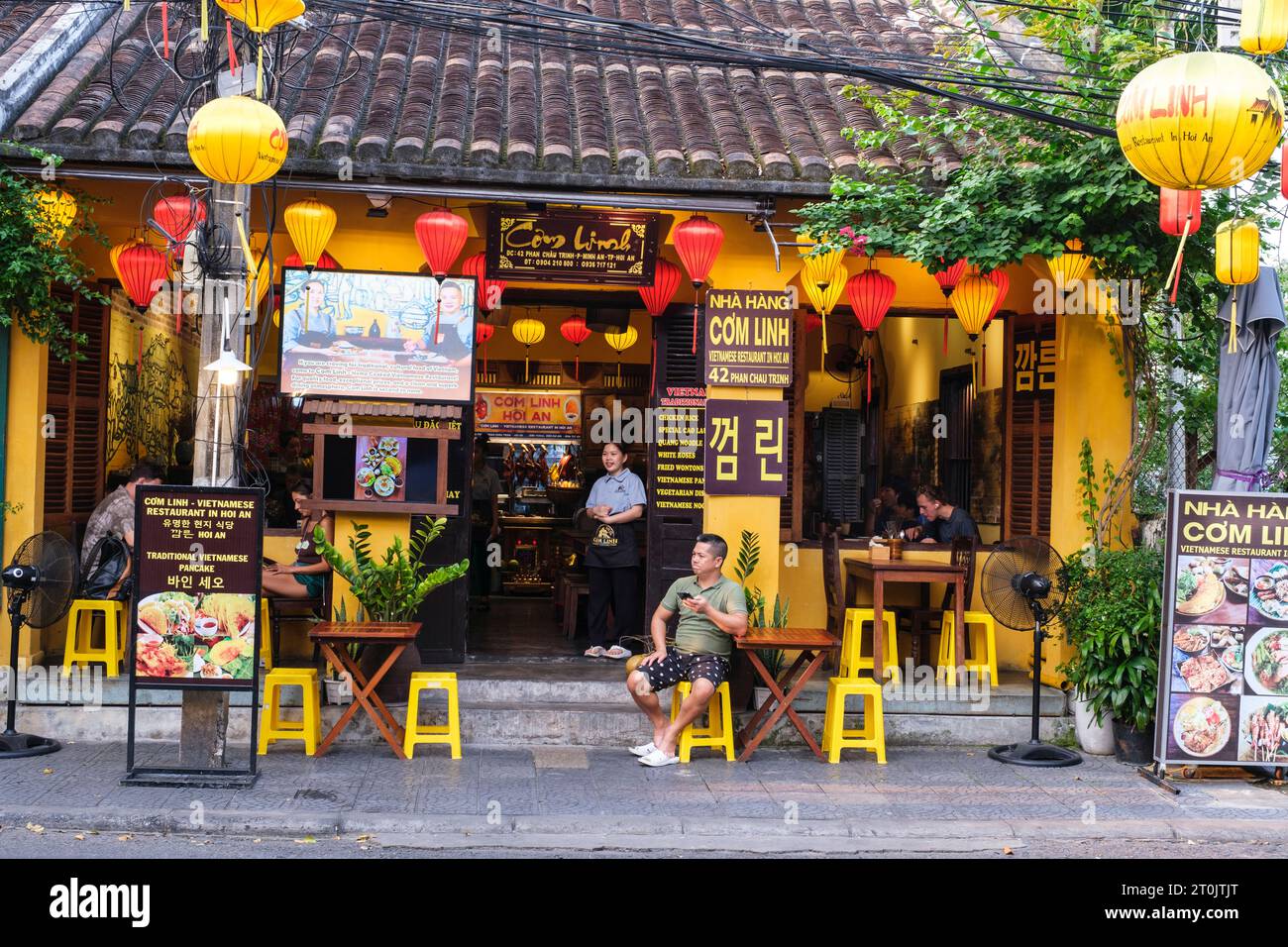 Hoi An, Vietnam. Restaurant Specializing in Vietnamese Cuisine. Stock Photo