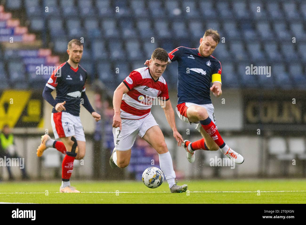 Falkirk, Scotland. 07 October 2023. Coll Donaldson (6 Falkirk