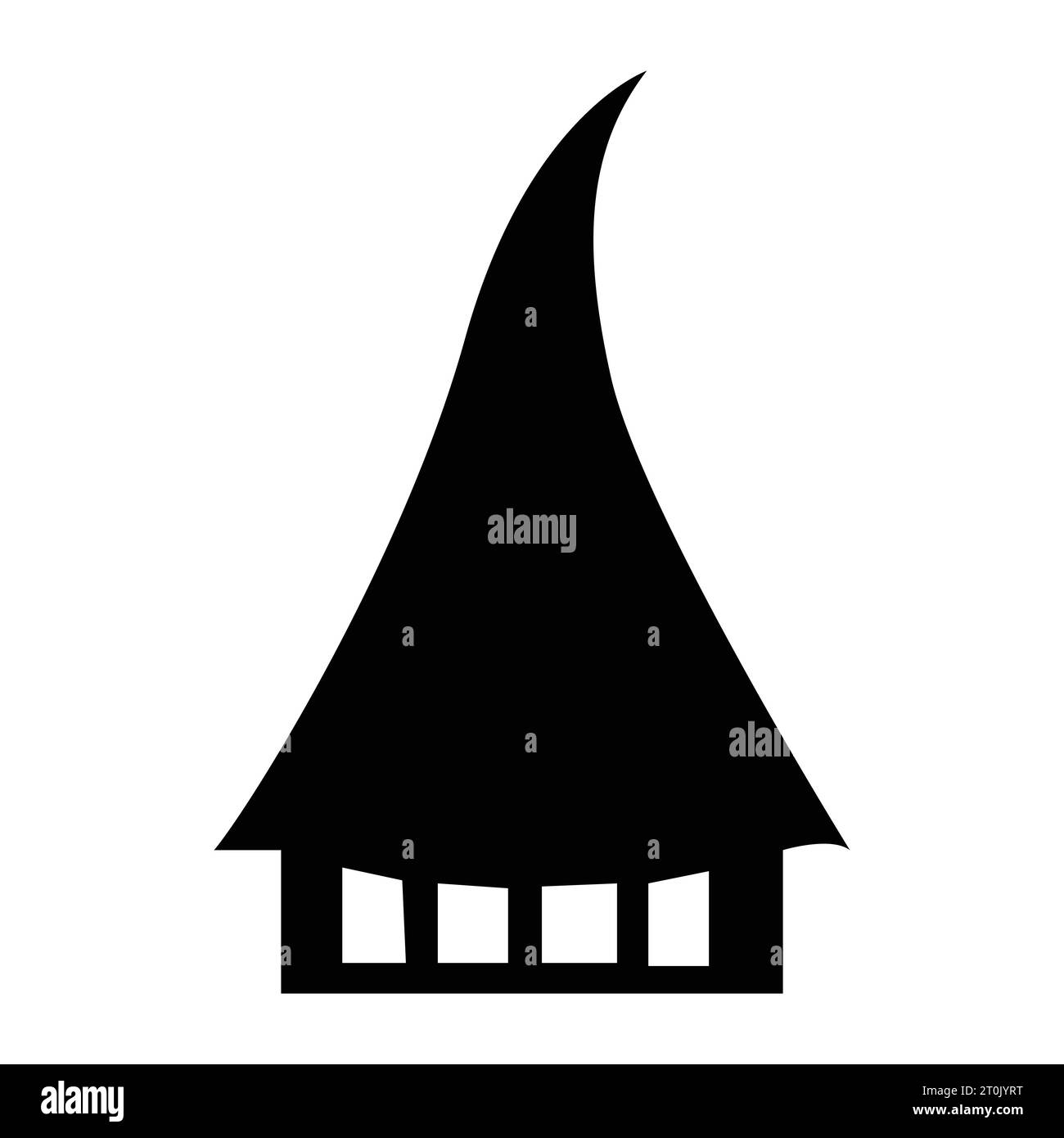 Enter the realm of fright with Halloween haunted house icon – a spine 