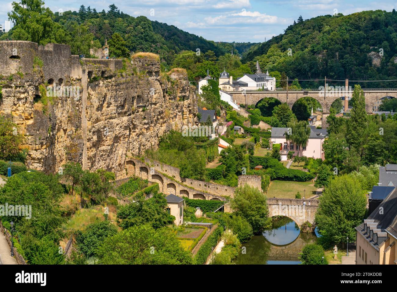 Bock Casemates, a rocky fortification in Luxembourg City Stock Photo
