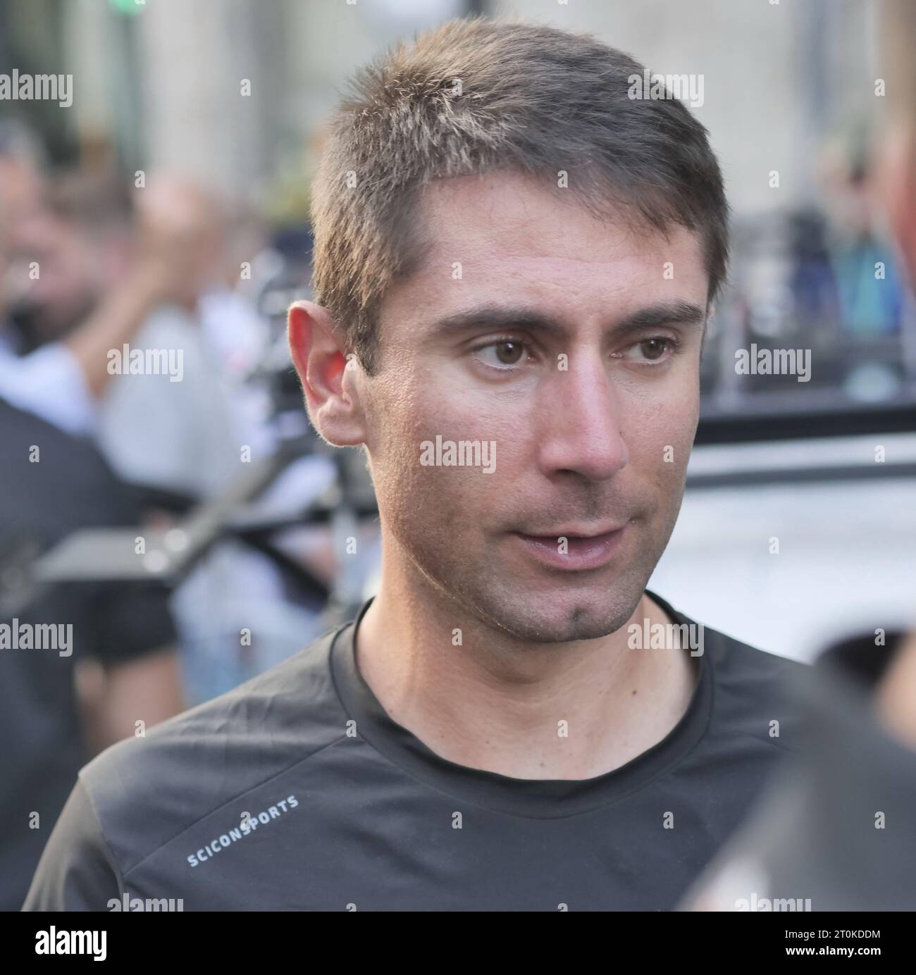 Bergamo, Italy. 07th Oct, 2023. Diego Ulissi of the UAE team after