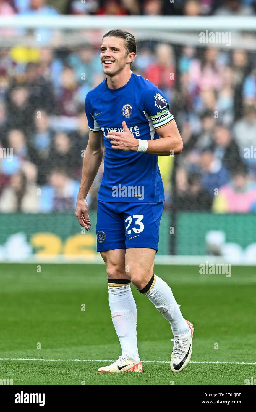 Conor Gallagher #23 of Chelsea during the Premier League match Burnley vs Chelsea at Turf Moor, Burnley, United Kingdom, 7th October 2023  (Photo by Craig Thomas/News Images) Stock Photo