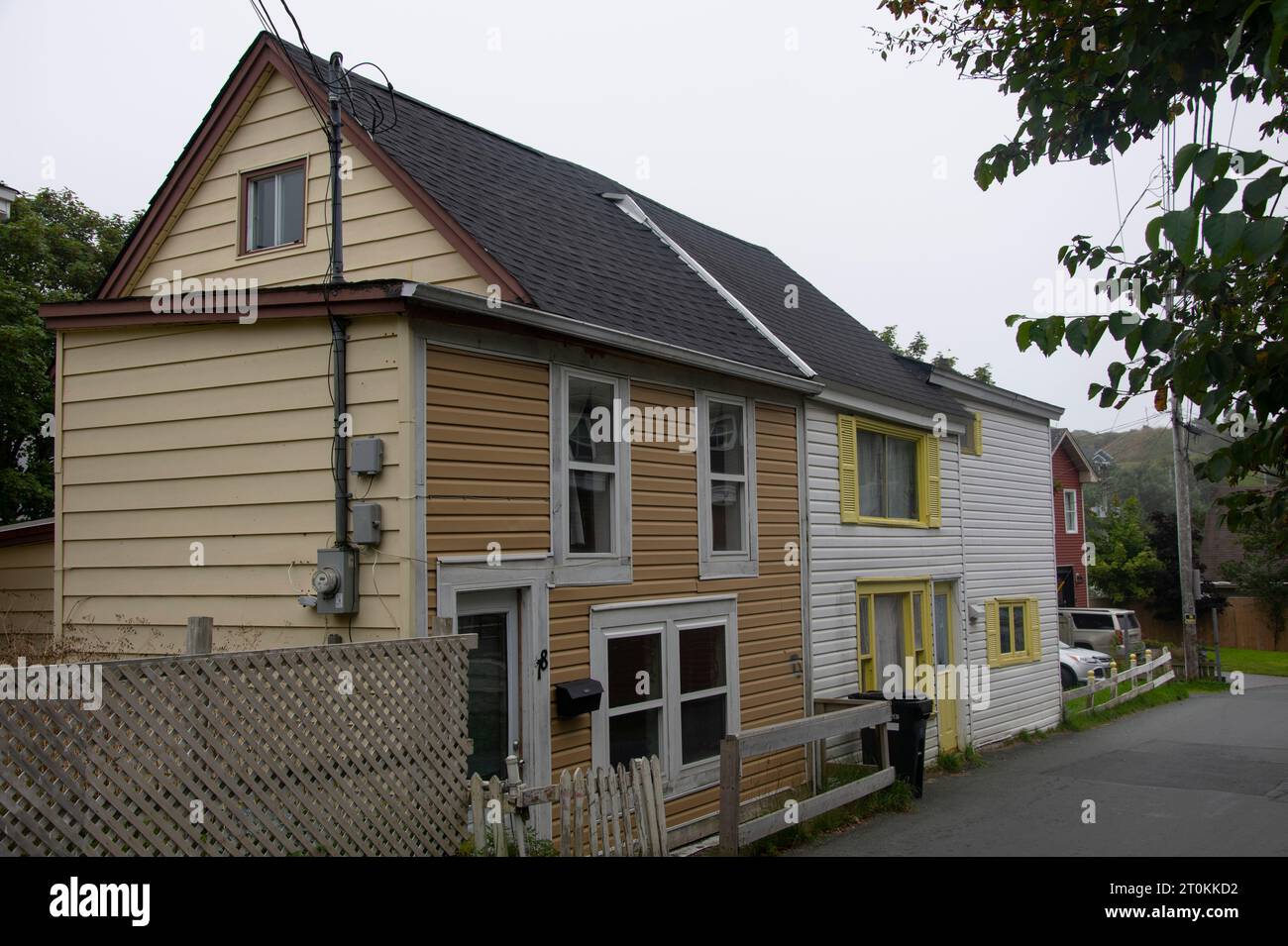 Residences at Quidi Vidi in St. John's, Newfoundland & Labrador, Canada Stock Photo Alamy