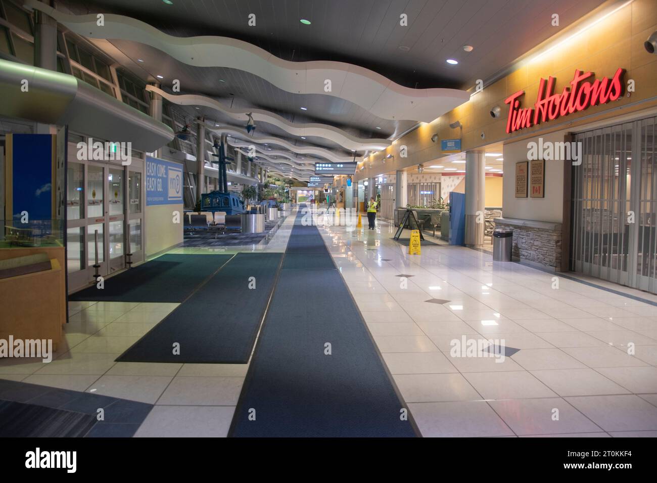 Shops at the airport in St. John's, Newfoundland & Labrador, Canada Stock Photo
