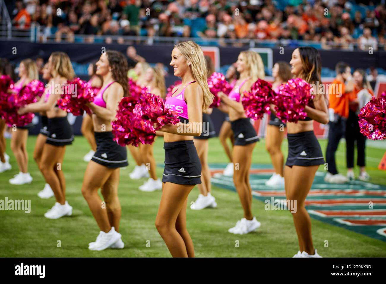 Miami, Florida, USA. 7th October 2023. Dance team during the ACC