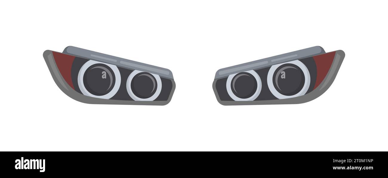 Car headlights vector concept Stock Vector Image & Art Alamy