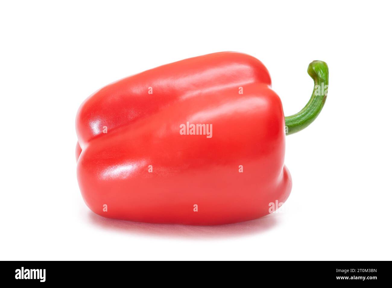 Red Sweet Bell Pepper Isolated on White Background Stock Photo - Alamy