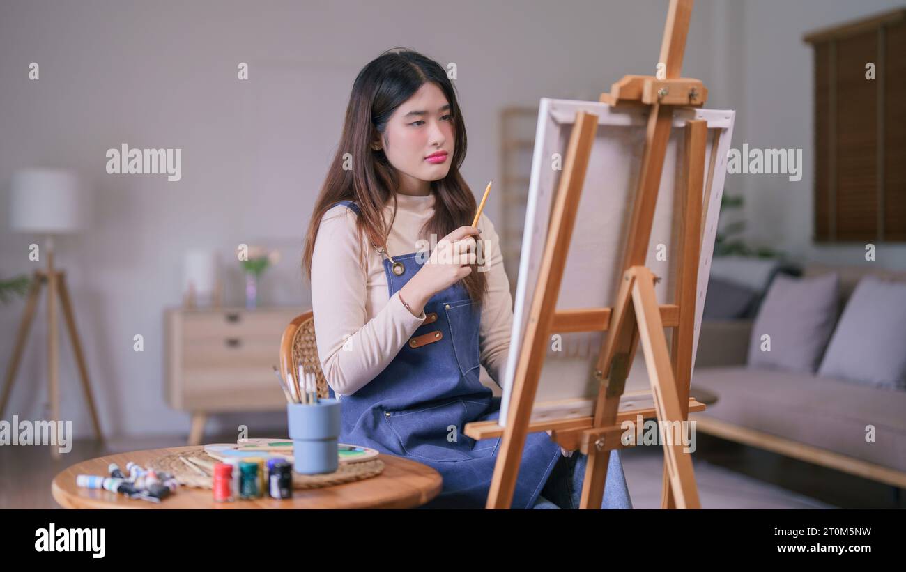 Asian artwork painting female painter hi-res stock photography and ...