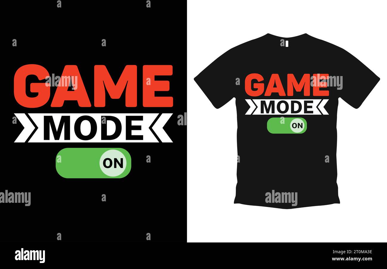 Video Game Tshirt Design Vector Graphic Controller Typography Shirt For Girls & Boys, Gaming T