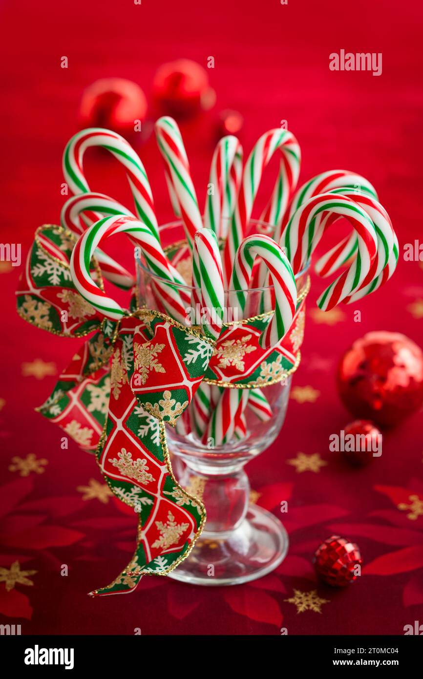 Candy cane in glass hi-res stock photography and images - Alamy