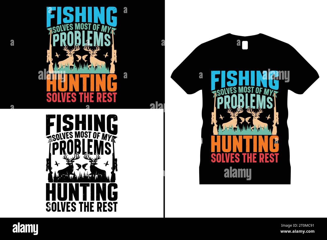 Funny Hunting Tshirt Design Deer Animal Gifts Black Shirts for Men