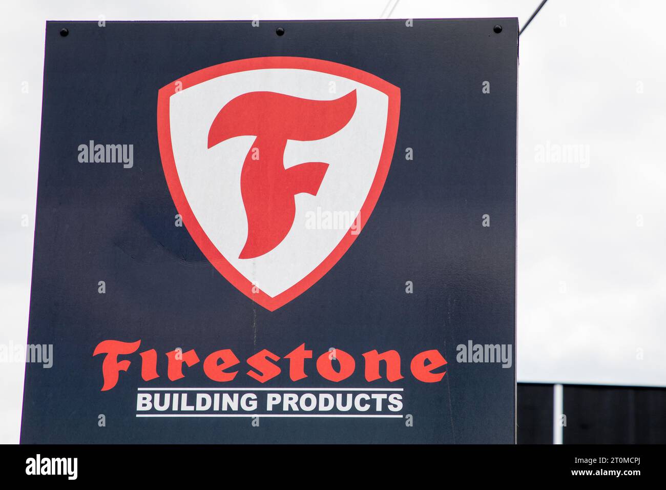 Bordeaux , France - 10 01 2023 : Firestone building products Tire and Rubber Company text brand and logo sign American industry Stock Photo