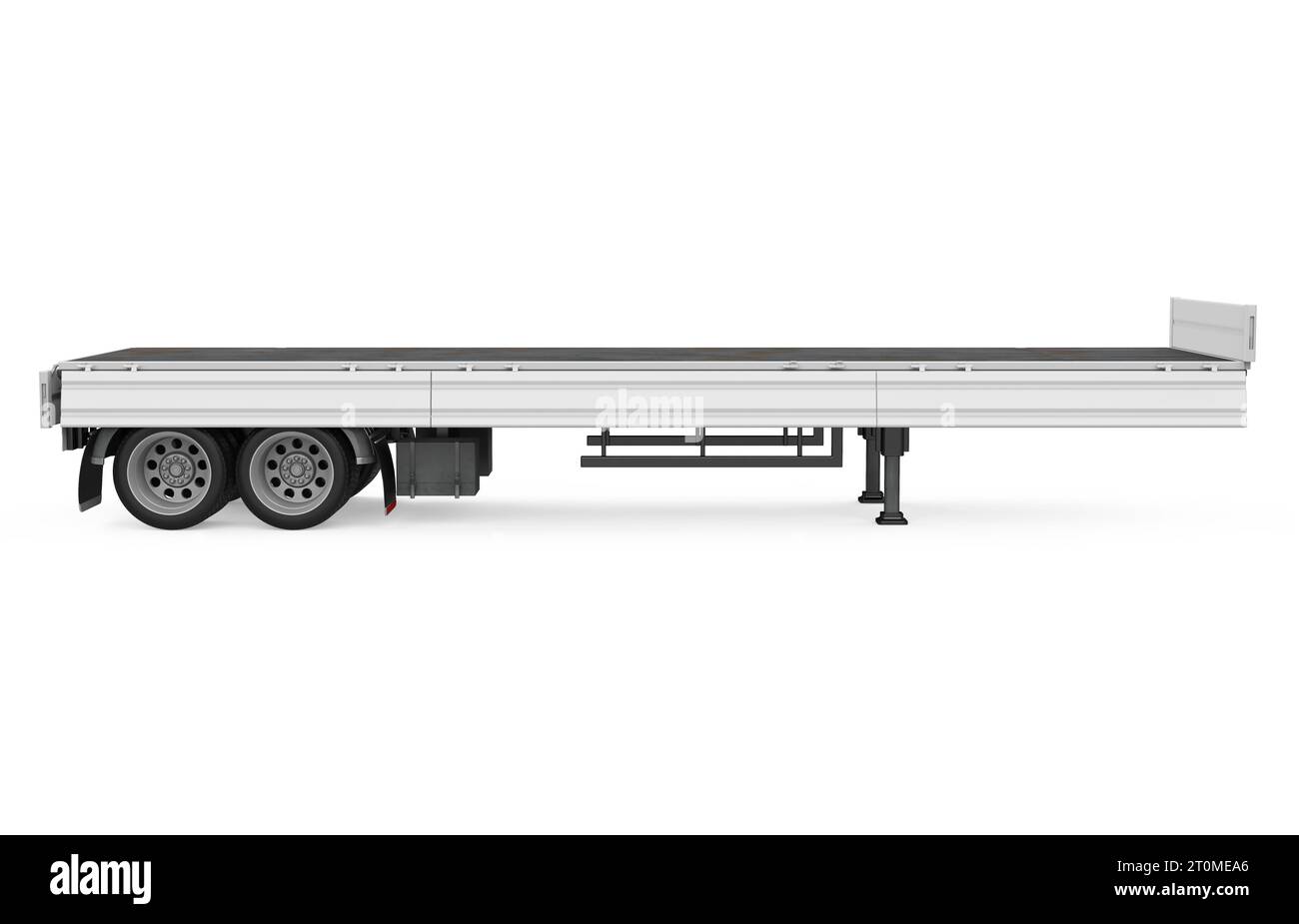 Flatbed Trailer Isolated Stock Photo Alamy