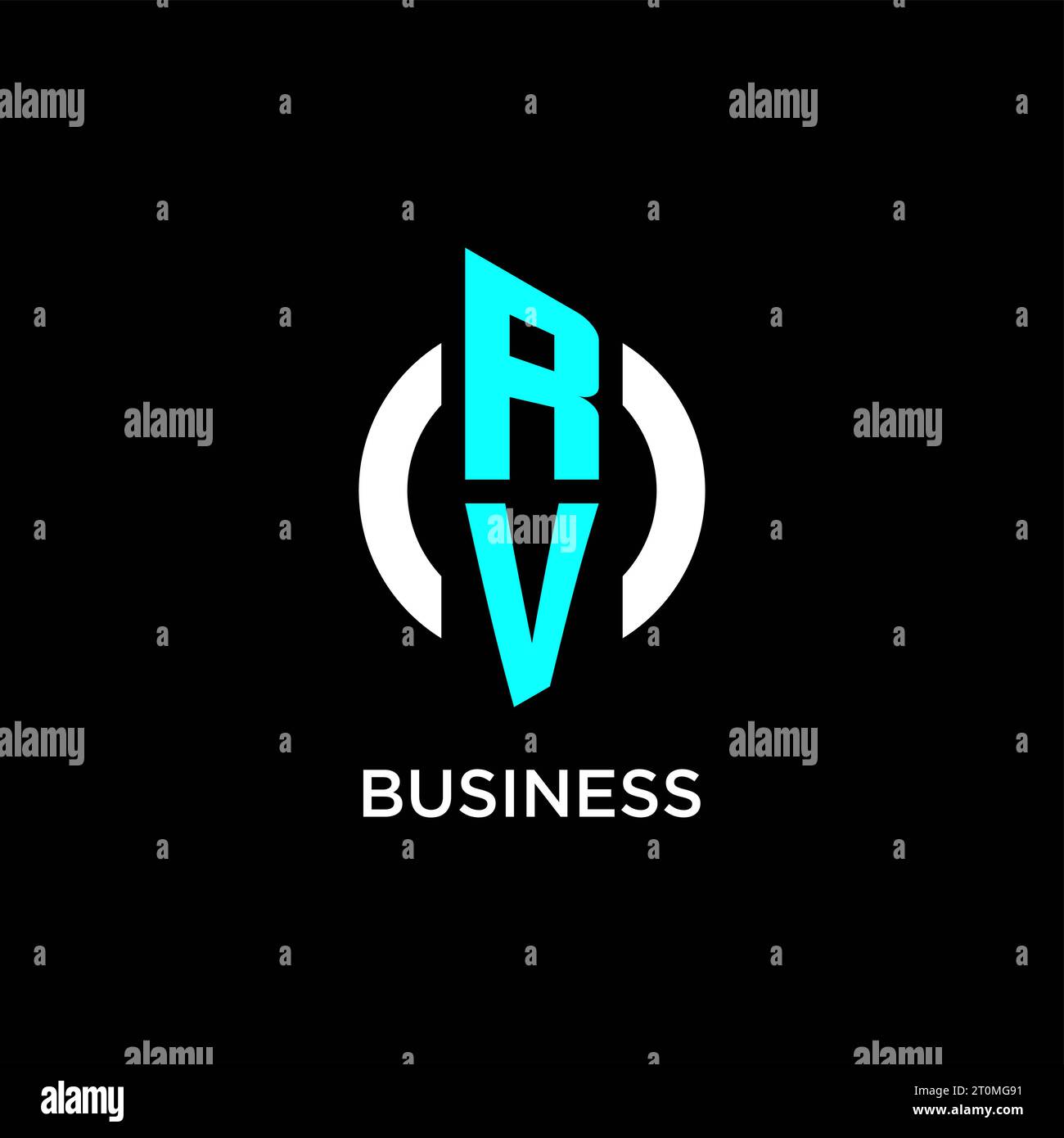 RV circle monogram logo design ideas Stock Vector Image & Art Alamy