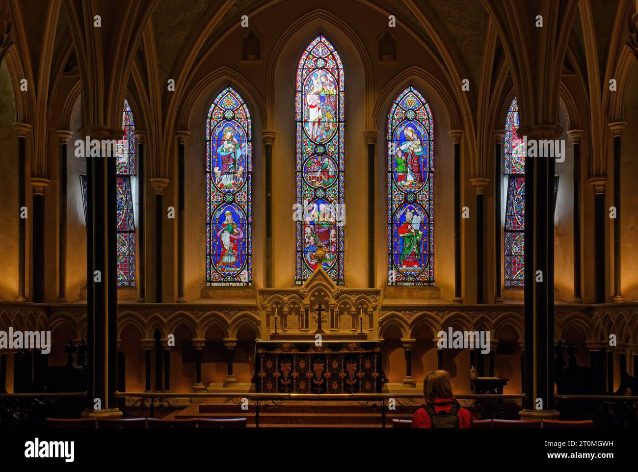 DUBLIN, Ireland August 4, 2023 Interior of St Patrick's Cathedral