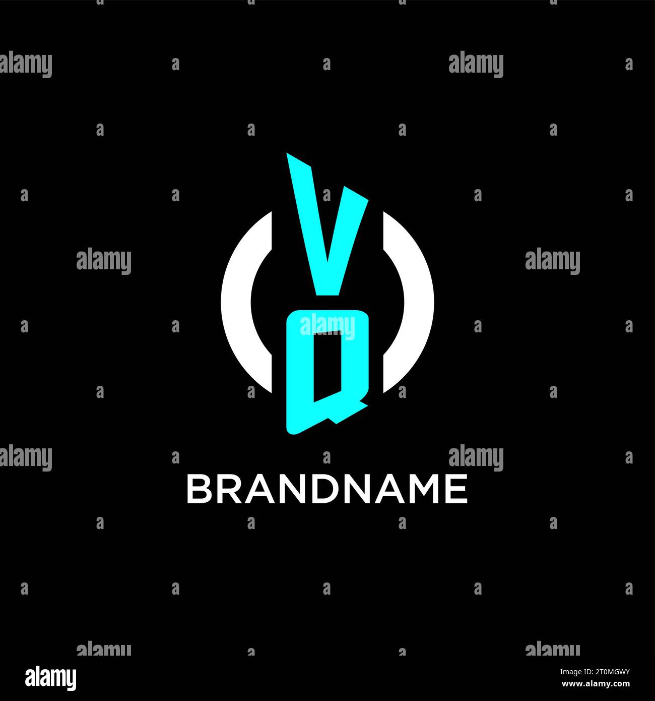 VQ circle monogram logo design ideas Stock Vector Image & Art Alamy