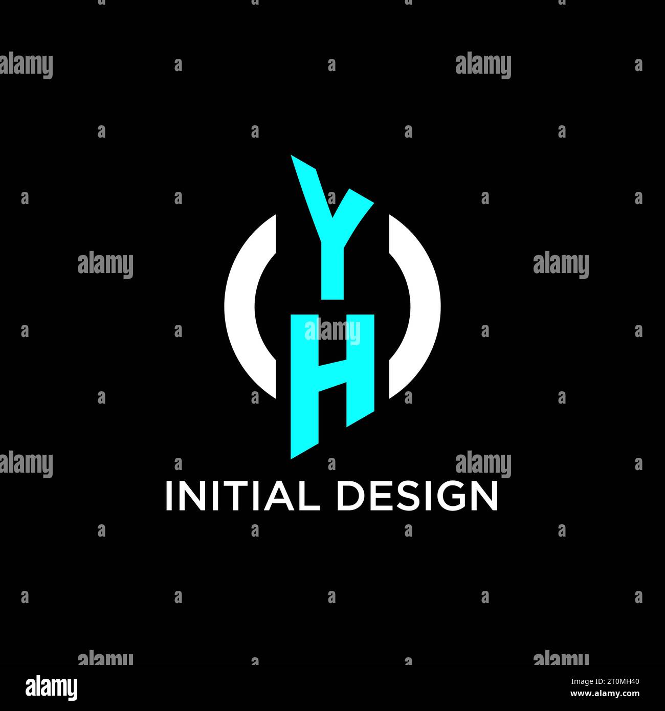 YH circle monogram logo design ideas Stock Vector Image & Art Alamy