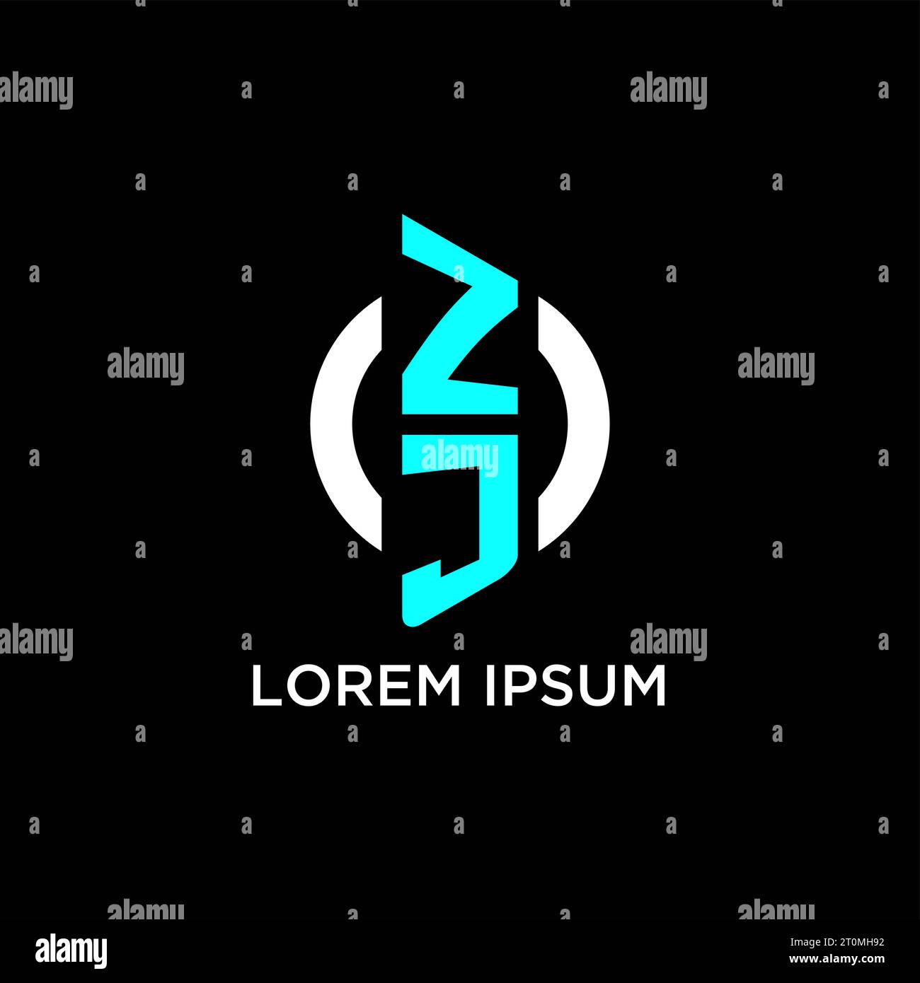 ZJ circle monogram logo design ideas Stock Vector Image & Art Alamy