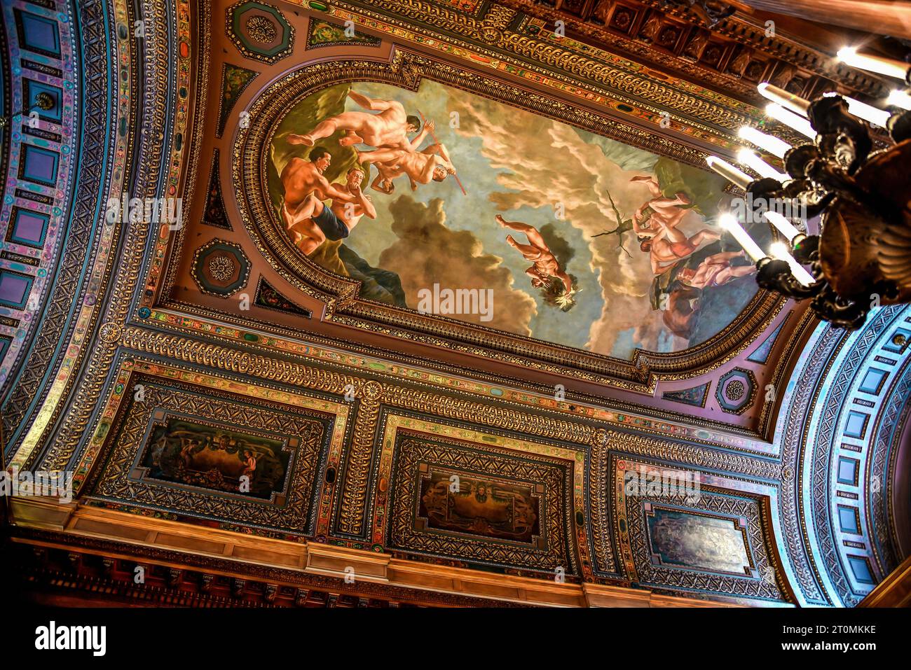 The Ceiling of McGraw Rotunda in New York Public Library (NYPL