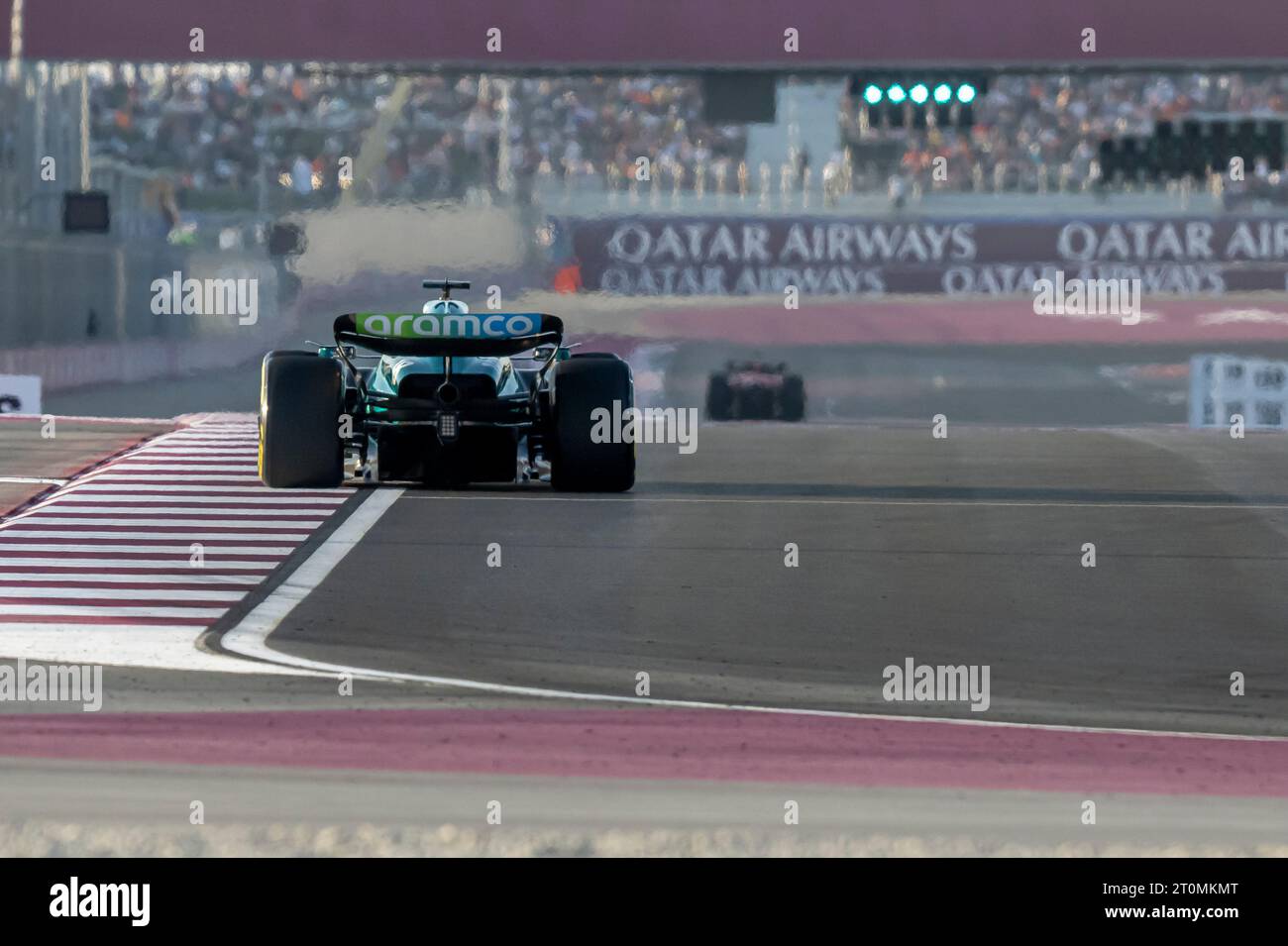 Lusail, Losail, October 07, Lance Stroll, from Canada competes for Aston Martin F1. Sprint Race, round 18 of the 2023 Formula 1 championship. Credit: Michael Potts/Alamy Live News Stock Photo