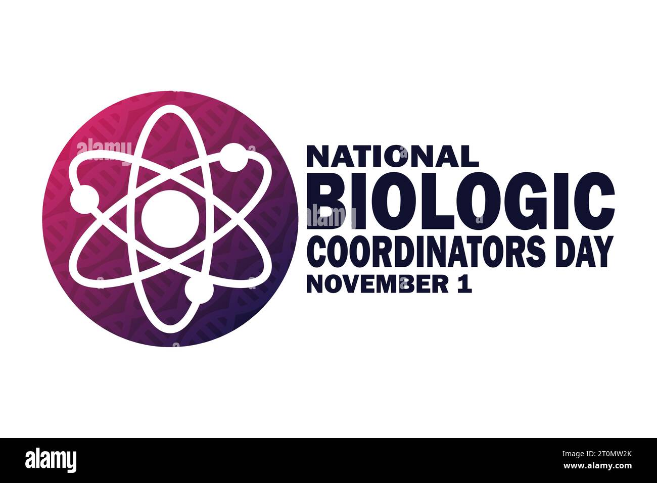 National Biologic Coordinators Day. November 1. Holiday concept. Template for background, banner, card, poster with text inscription. Vector Stock Vector