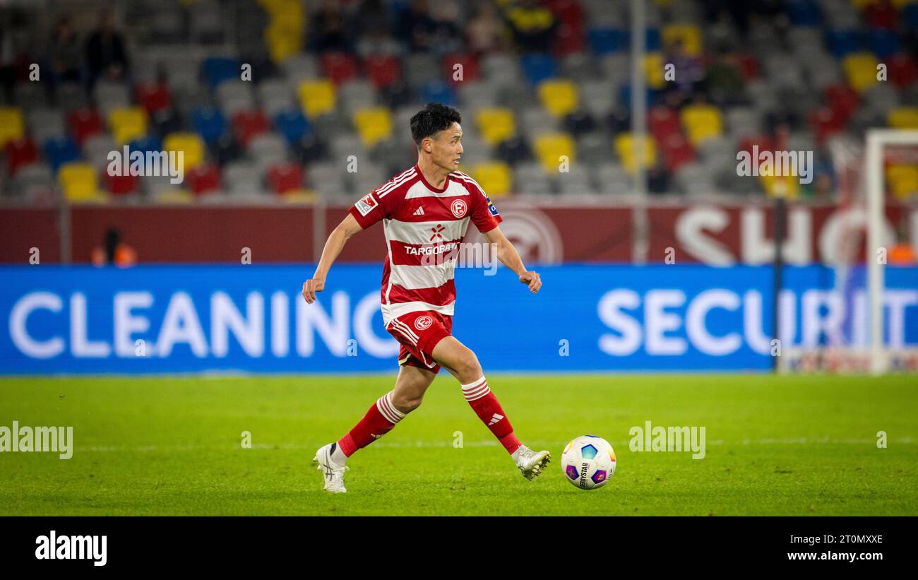 Duesseldorf, Germany. 06th Oct 2023.  Takashi Uchino (F95) Fortuna Düsseldorf - VfL Osnabrück 06.10.2023   Copyright (nur für journalistische Zwecke) Stock Photo