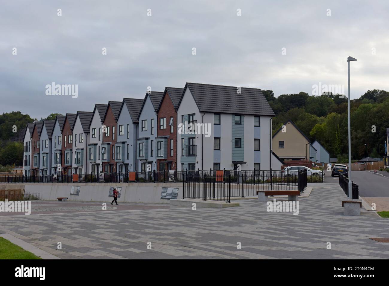 Newly occupied homes in the David Wilson Homes Brunel Quarter housing