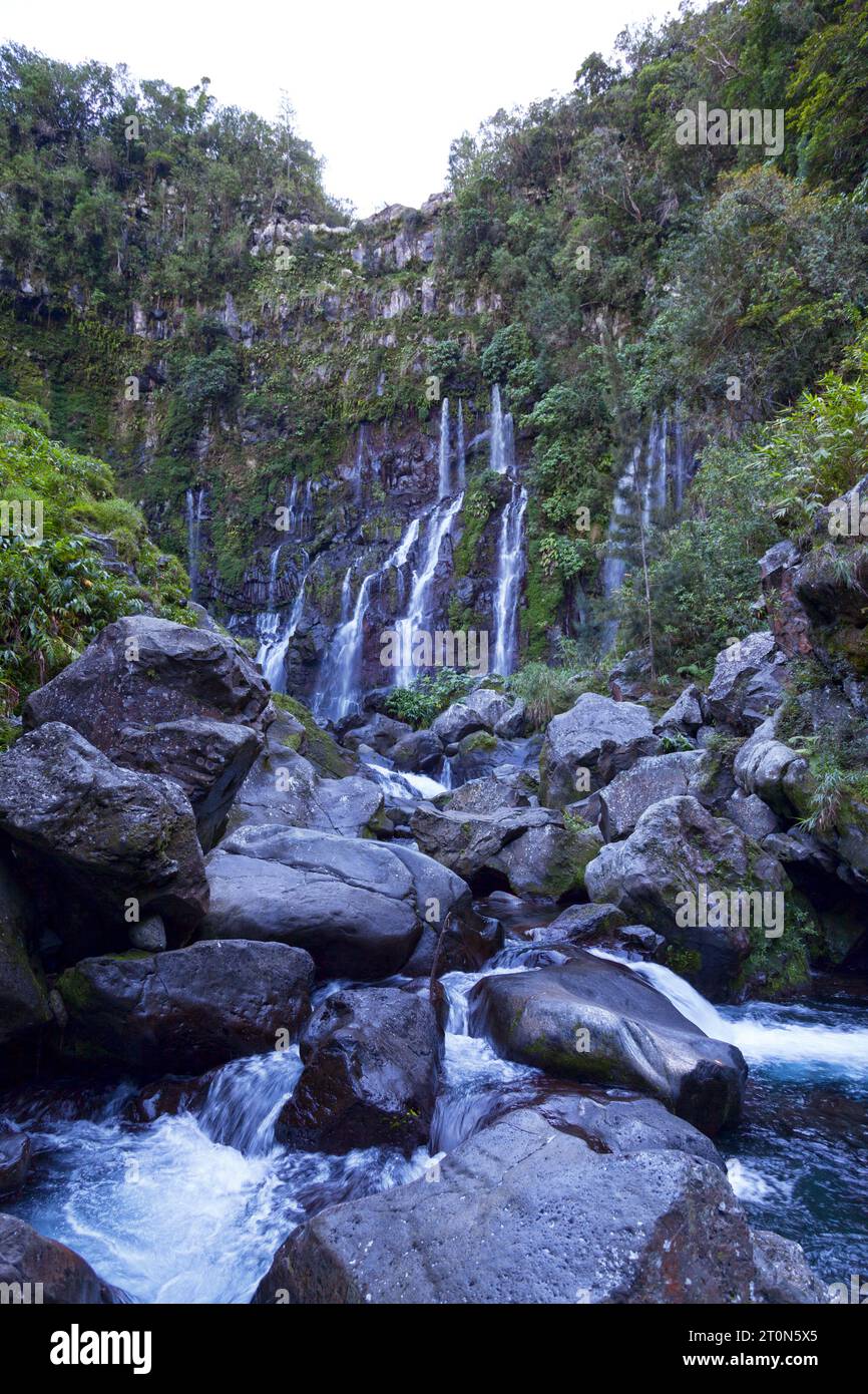 The Grand Galet Falls (also called Langevin Falls after the name of its