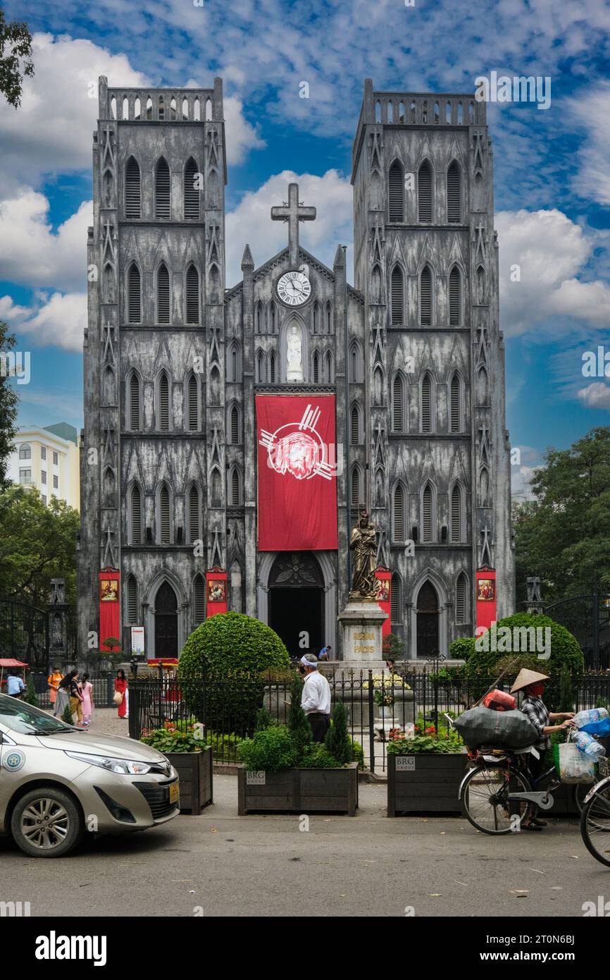 Hanoi, Vietnam. St. Joseph's Cathedral. Stock Photo