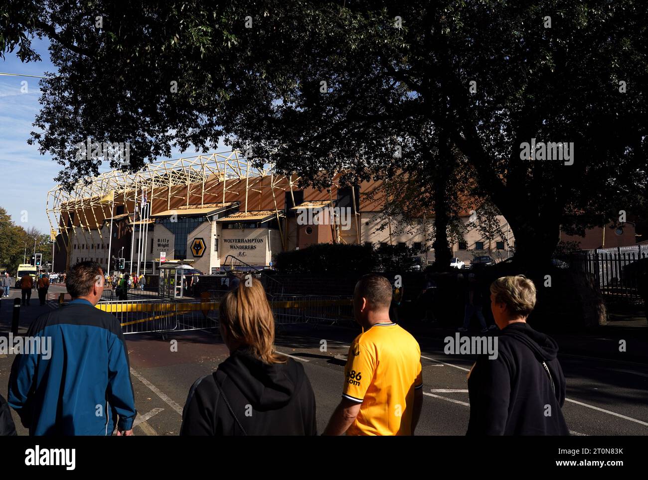 Wolverhampton Wanderers fans outside the ground ahead of the Premier ...