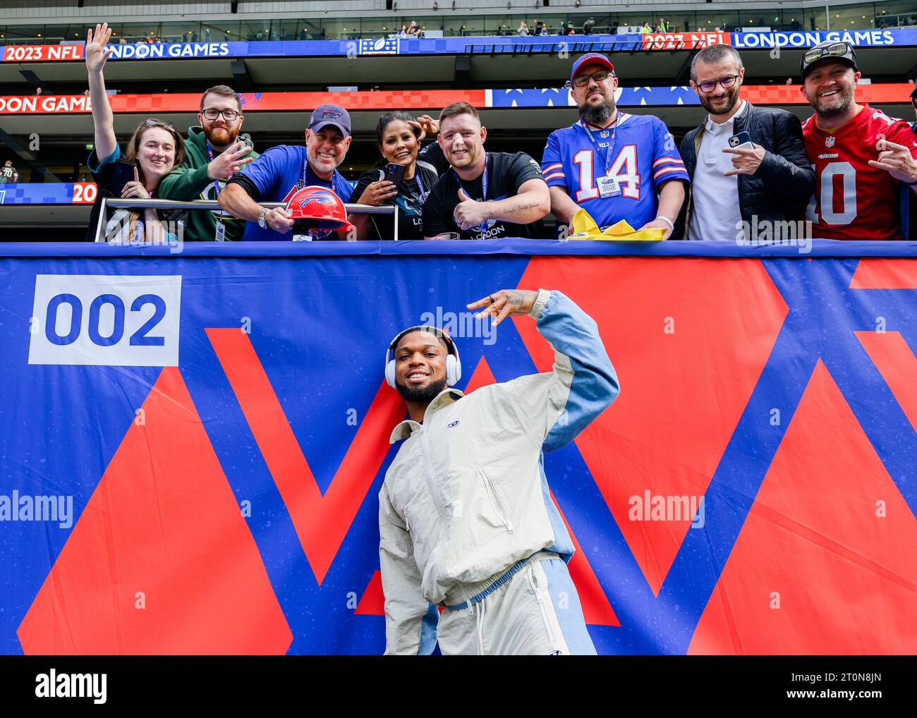 LONDON, UNITED KINGDOM. 08th, Oct 23. Damer Hamlin of Buffalo Bills