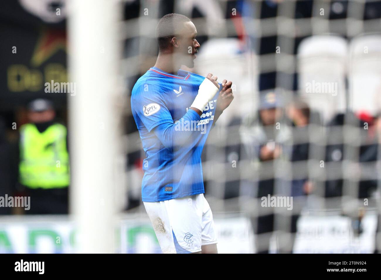 Rangers' Abdallah Sima celebrates scoring their side's second goal of ...