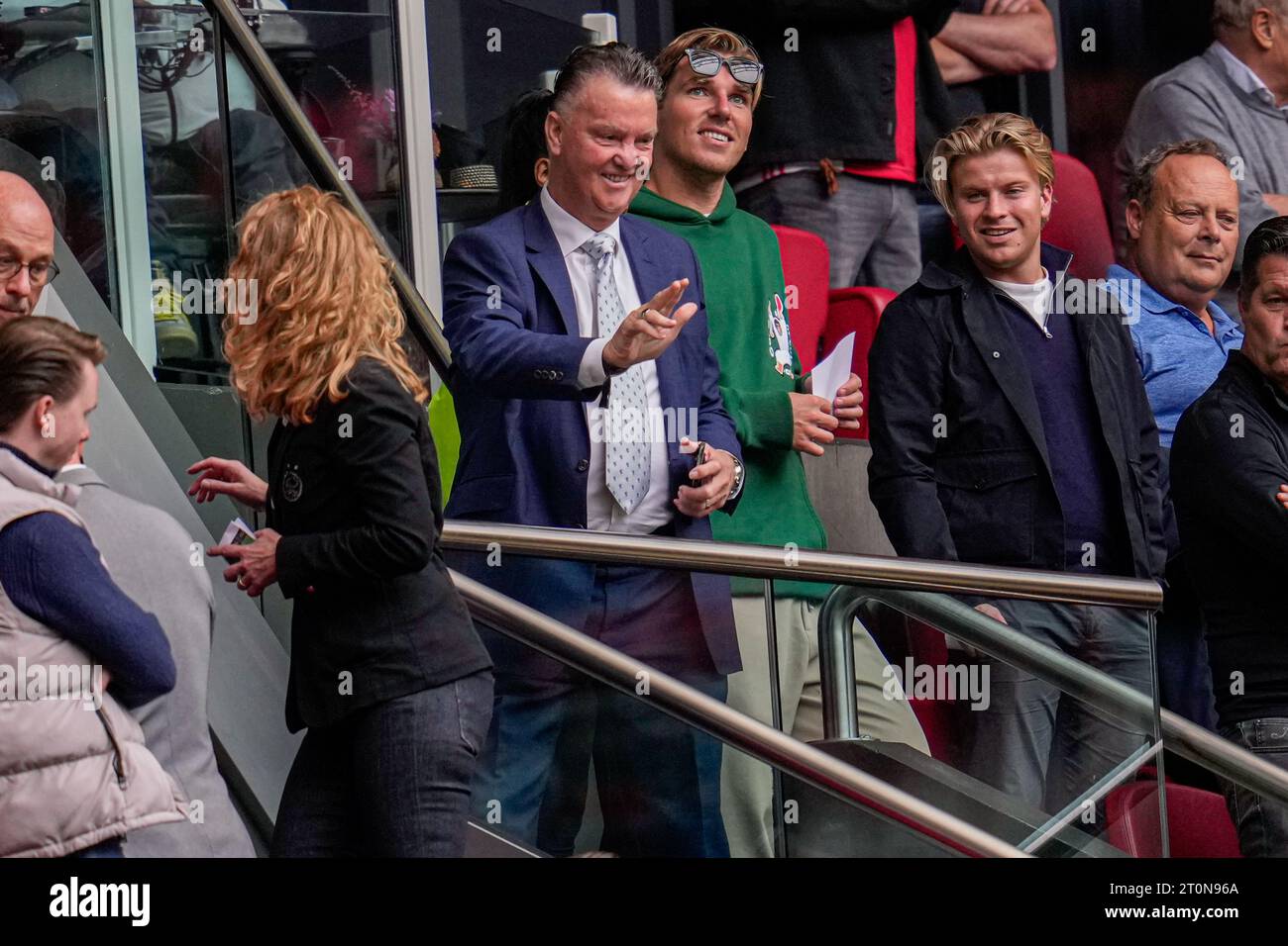 Amsterdam, Netherlands. 08th Oct, 2023. AMSTERDAM, NETHERLANDS - OCTOBER 8: Louis van Gaal of Ajax during the Dutch Eredivisie match between Ajax and AZ at Johan Cruijff ArenA on October 8, 2023 in Amsterdam, Netherlands. (Photo by Patrick Goosen/Orange Pictures) Credit: Orange Pics BV/Alamy Live News Stock Photo