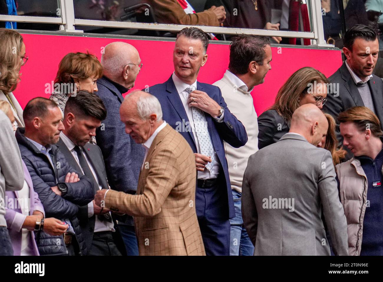 Amsterdam, Netherlands. 08th Oct, 2023. AMSTERDAM, NETHERLANDS - OCTOBER 8: Louis van Gaal of Ajax during the Dutch Eredivisie match between Ajax and AZ at Johan Cruijff ArenA on October 8, 2023 in Amsterdam, Netherlands. (Photo by Patrick Goosen/Orange Pictures) Credit: Orange Pics BV/Alamy Live News Stock Photo
