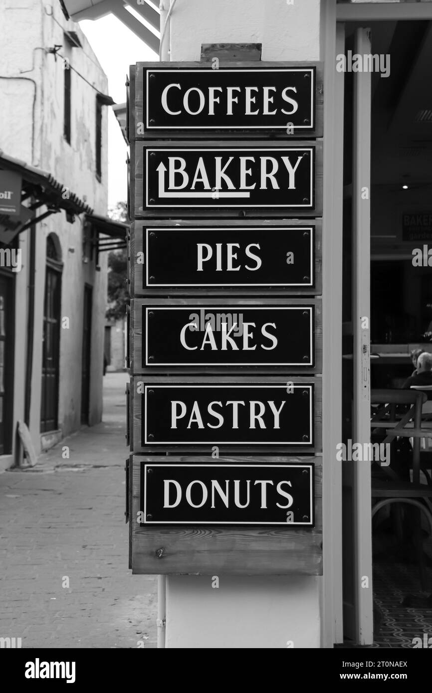 Bakery display Black and White Stock Photos & Images Alamy