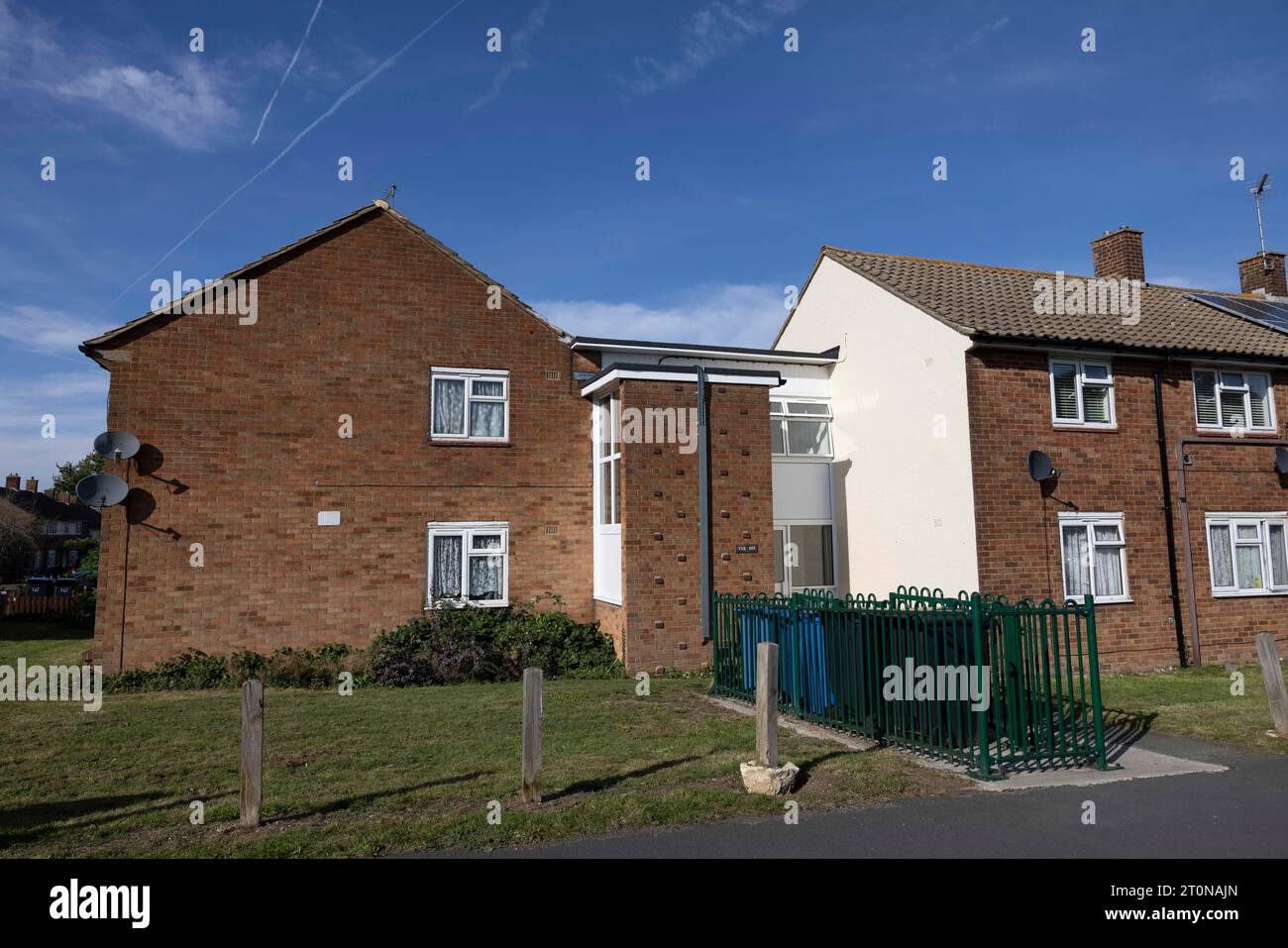 Block of flats on Potters Field, on the outskirts of Harlow, where