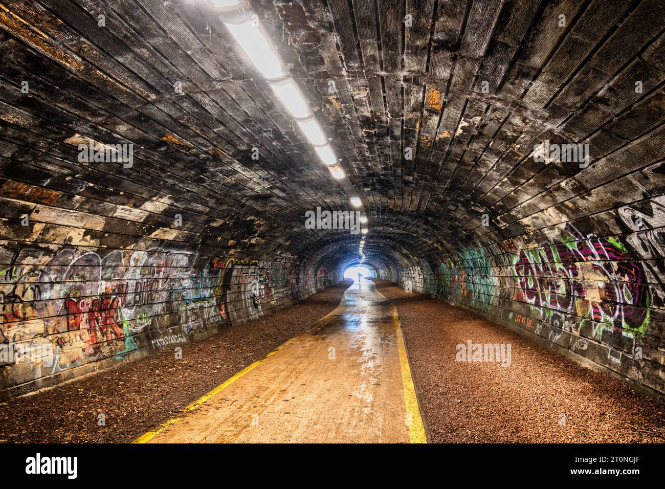 Edinburgh, Scotland, UK May 10, 2023 Rodney Street Tunnel, former
