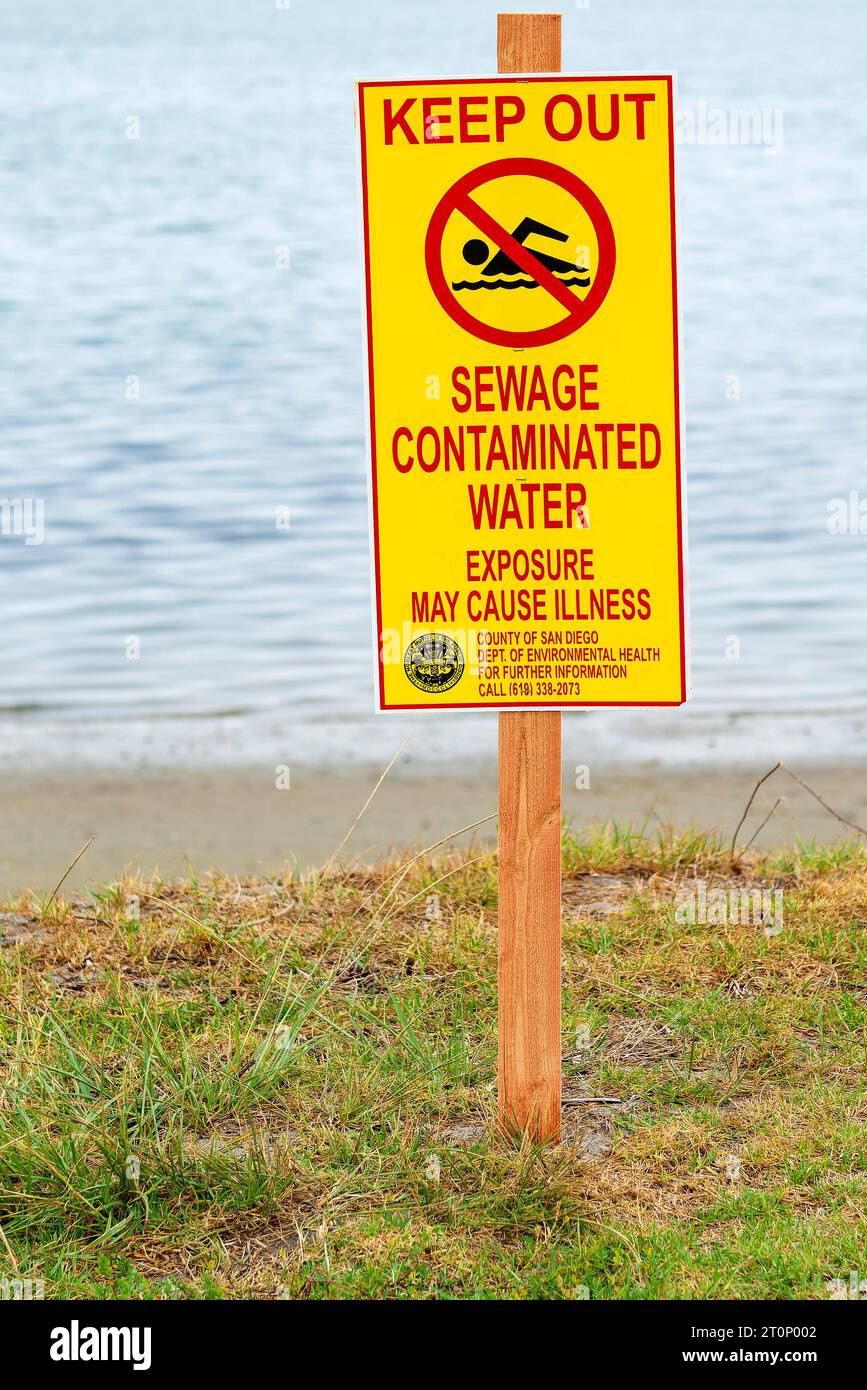 Contaminated Water Sign