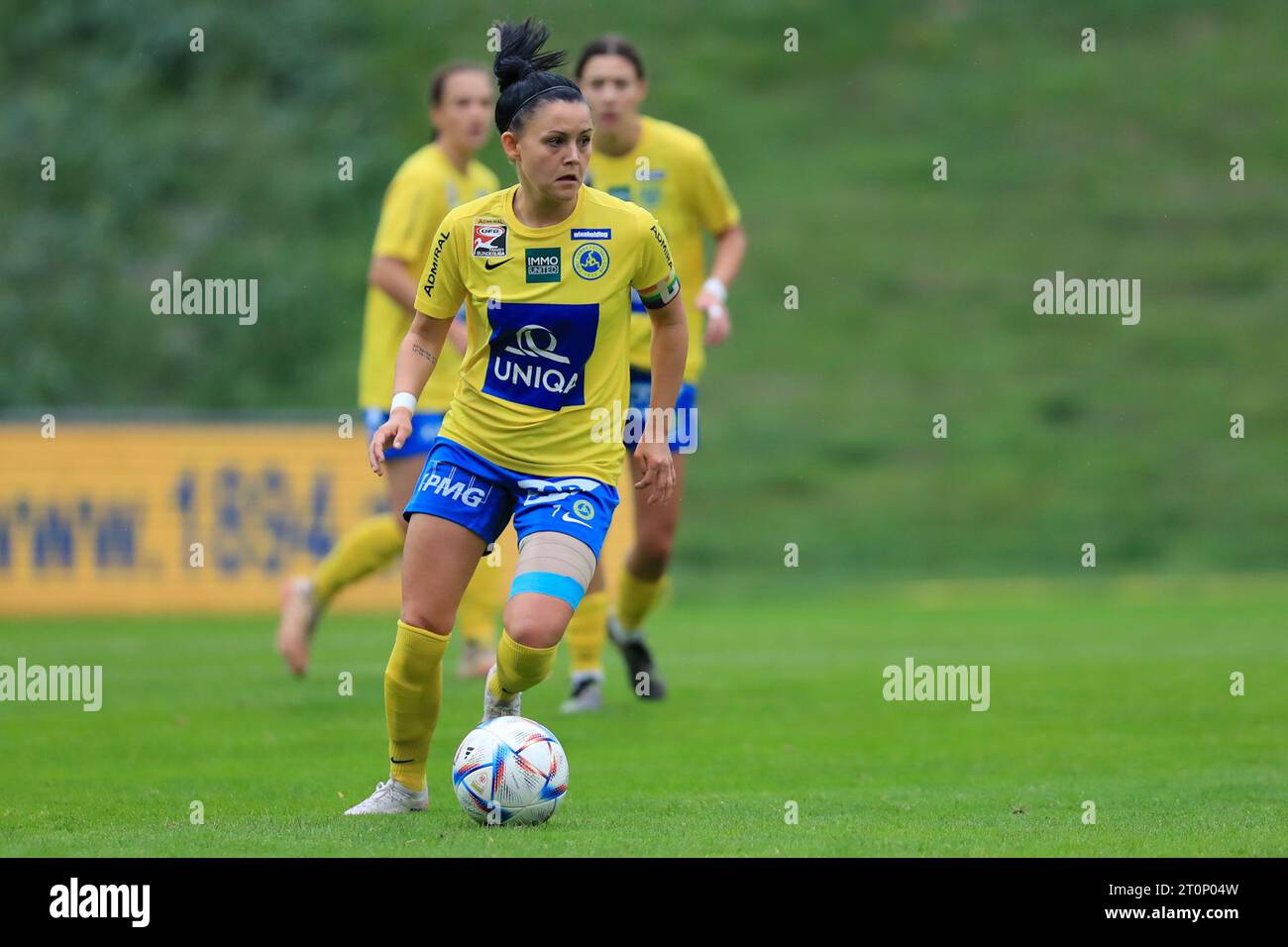 Claudia Wasser (7 First Vienna FC) in action during the Admiral Frauen Bundesliga match First Vienna FC vs SCR Altach at Hohe Warte  (Tom Seiss/ SPP) Stock Photo