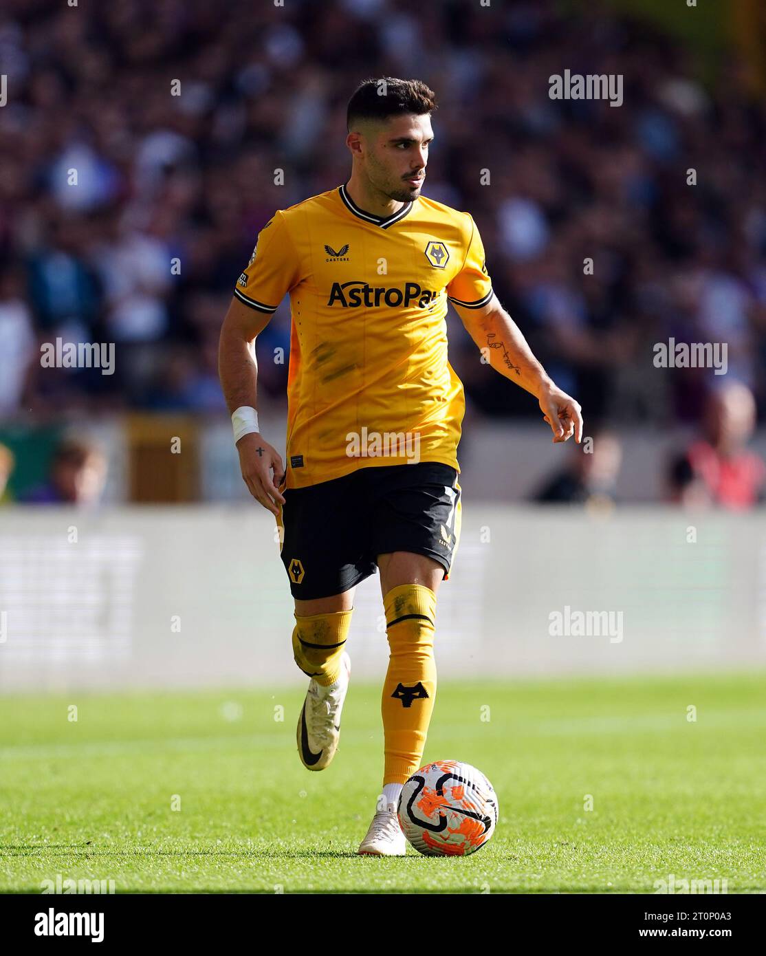 Wolverhampton Wanderers' Pedro Neto during the Premier League match at ...