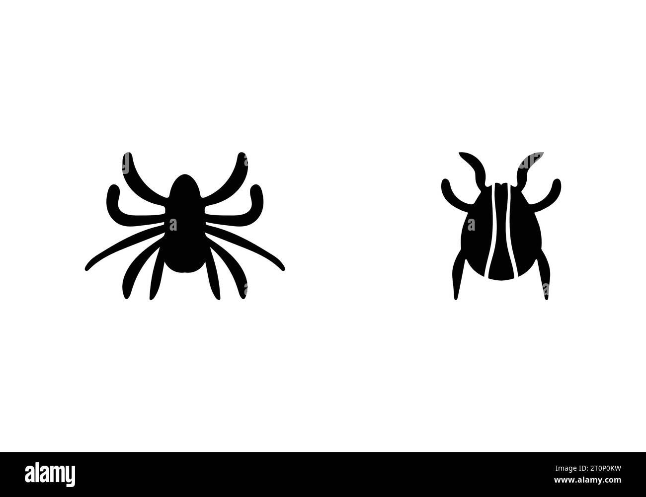 New beautiful minimal style American Dog Tick icon illustration design Stock Vector