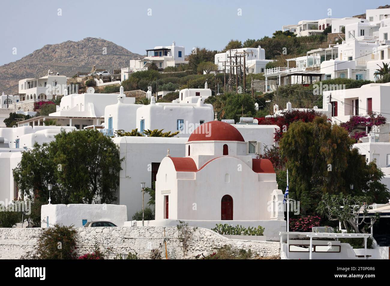 Typical greek white church hi-res stock photography and images - Alamy