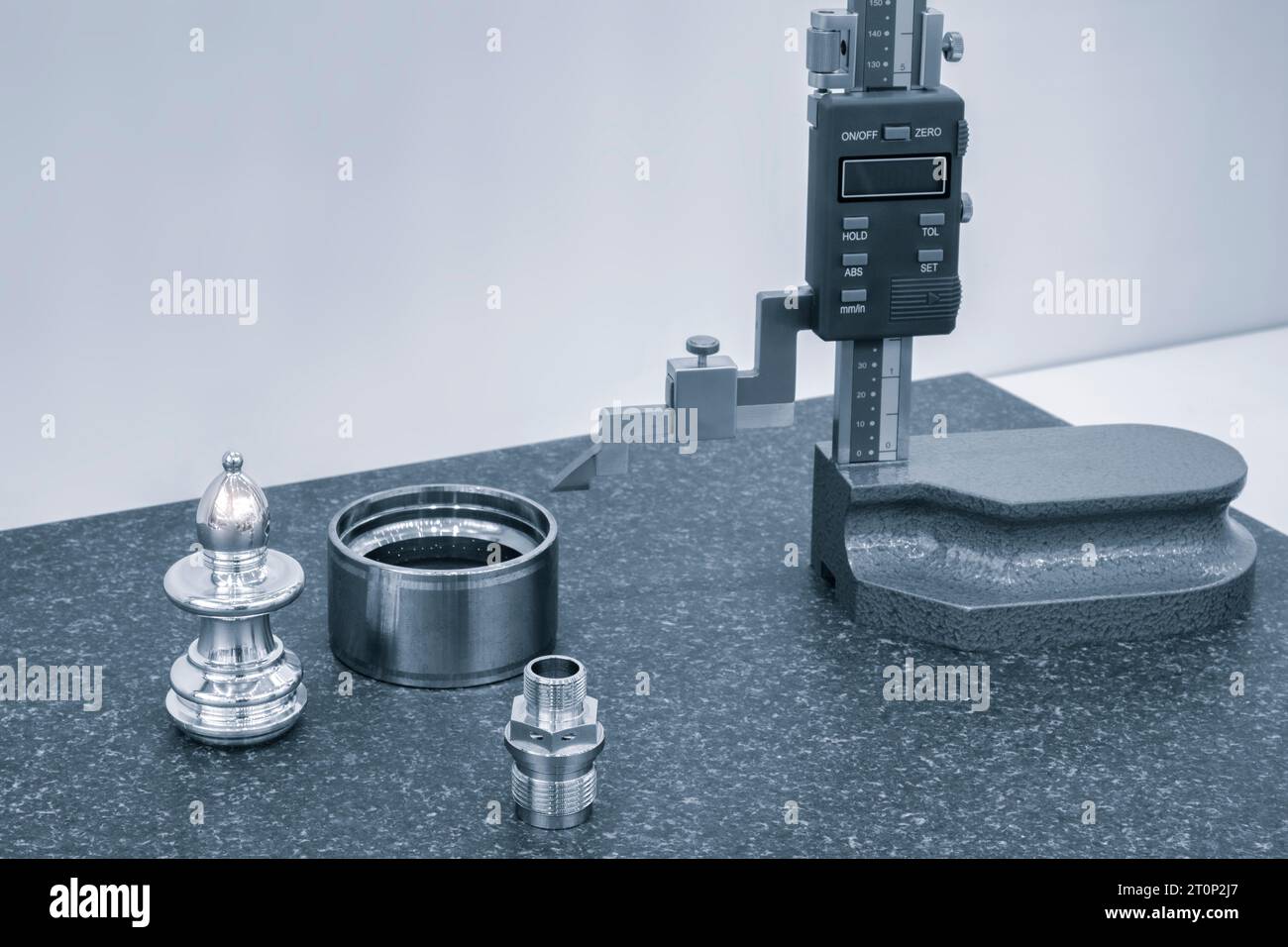 coordinate measuring machine in metal cutting industry. probe measure detail, operator
