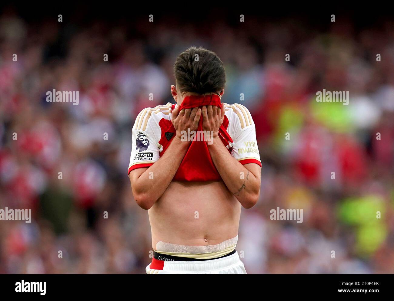 Arsenal's Declan Rice during the Premier League match at the Emirates ...