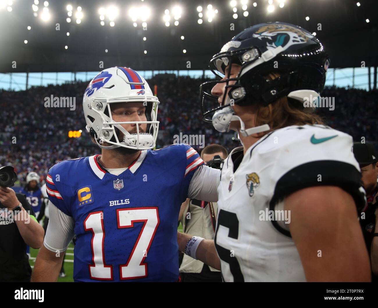 Buffalo Bills Josh Allen (left) and Jacksonville Jaguars Trevor