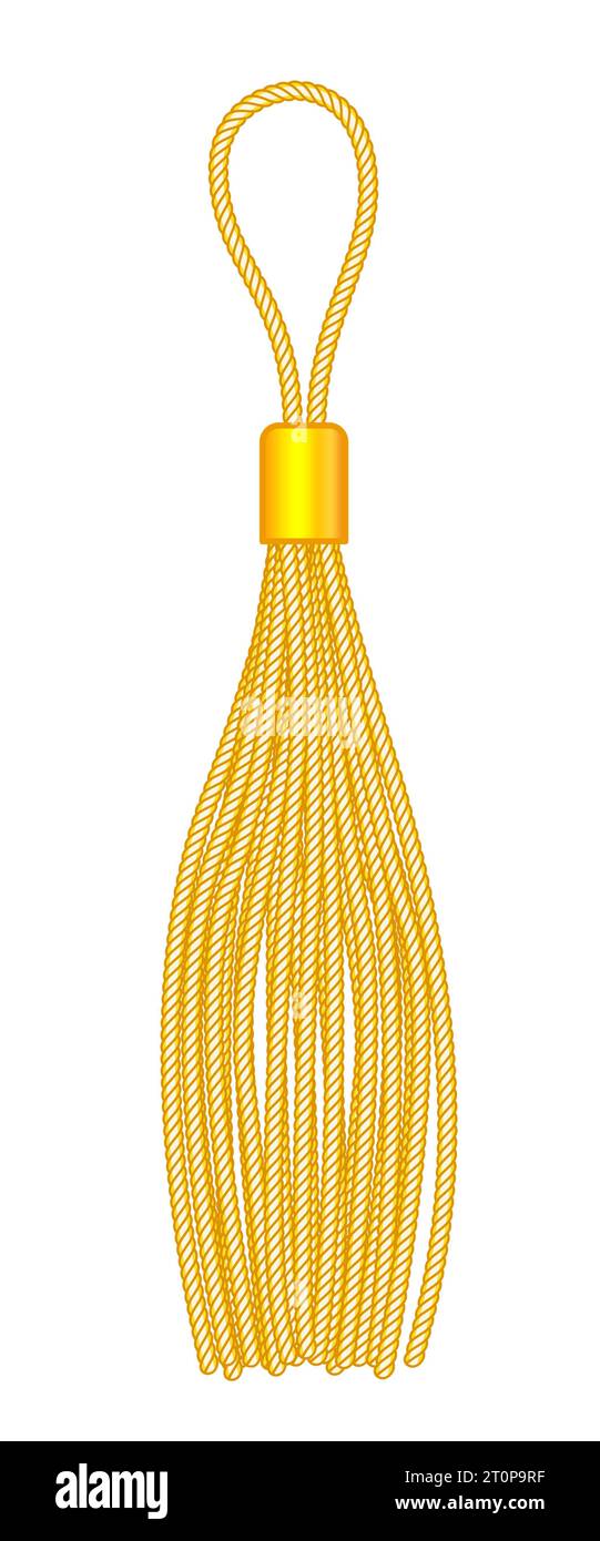 Illustration of a gold tassel Stock Vector Image & Art Alamy