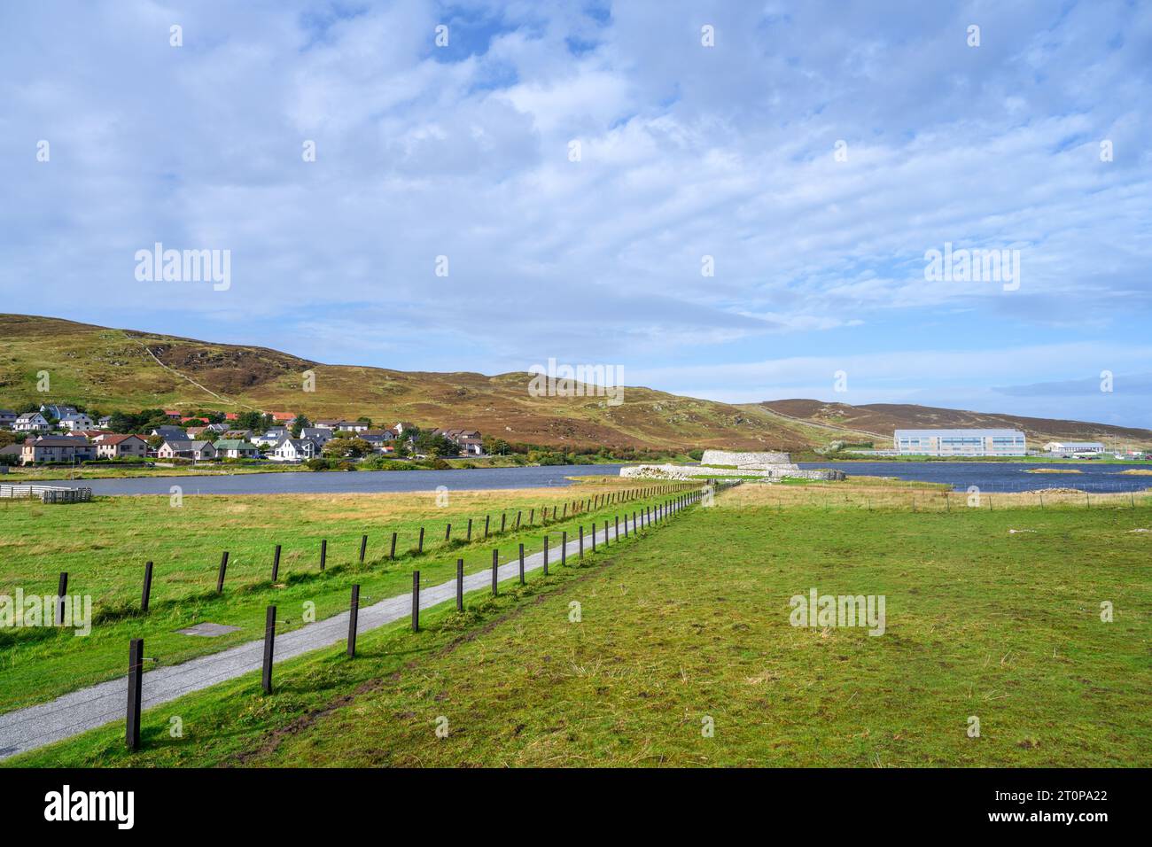 Clickimin Broch, an historic site in Lerwick, Mainland, Shetland, Scotland, UK Stock Photo