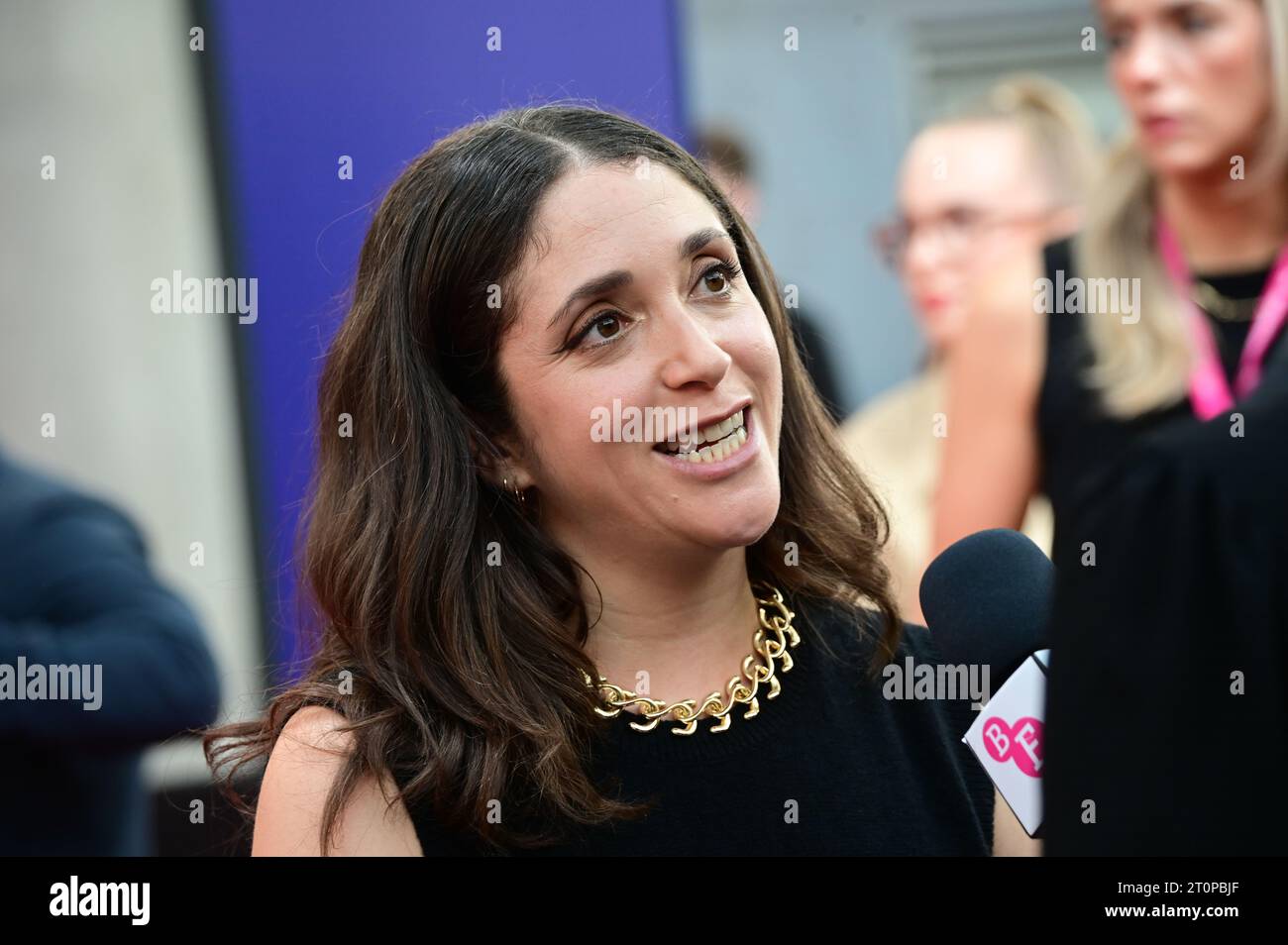 Royal Festival Hall, London, UK. 8th Oct, 2023. Emilie Levienaise-Farrouch attends All of Us Strangers - 67th BFI London Film Festival, London, UK. Credit: See Li/Picture Capital/Alamy Live News Stock Photo