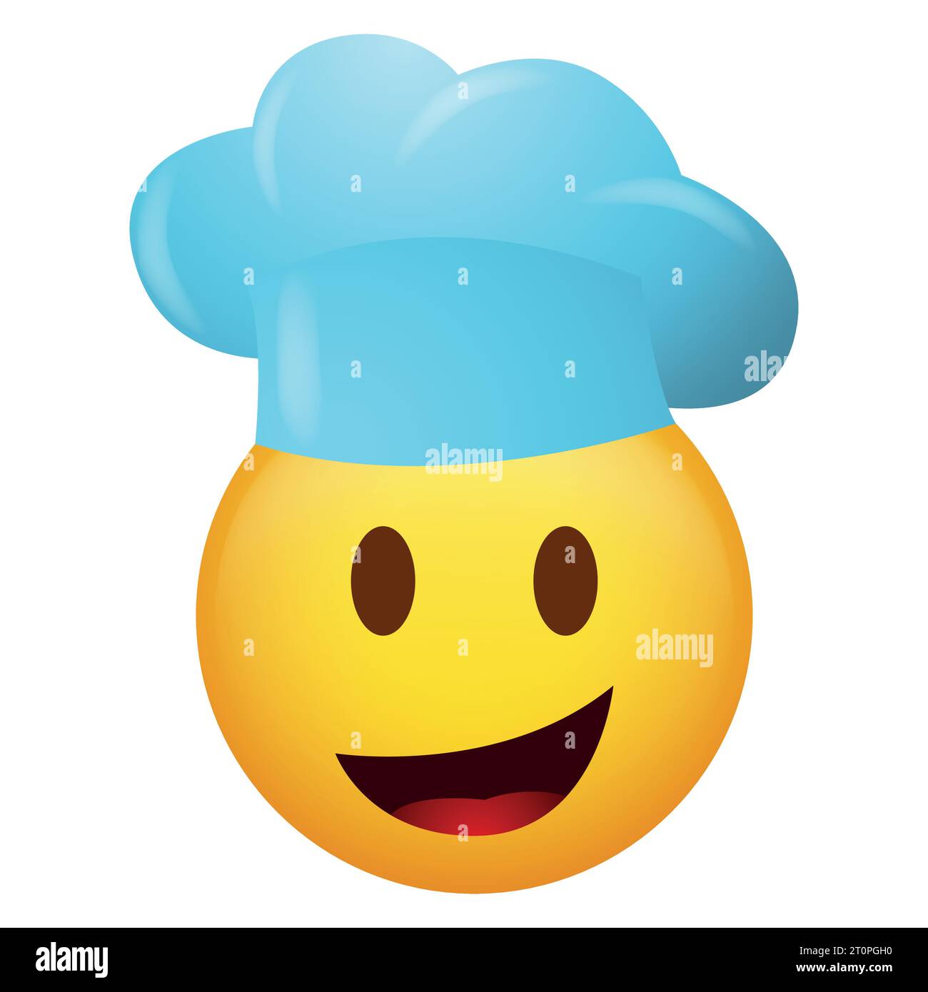 Vector illustration of emoticon wearing chef hat Stock Vector Image ...